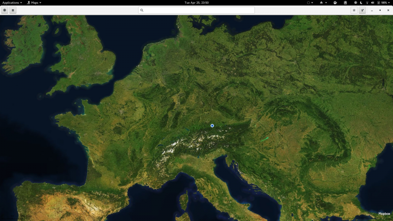 I had totally missed the new, cloud-free Mapbox satellite images in GNOME Maps, and they're amazing: