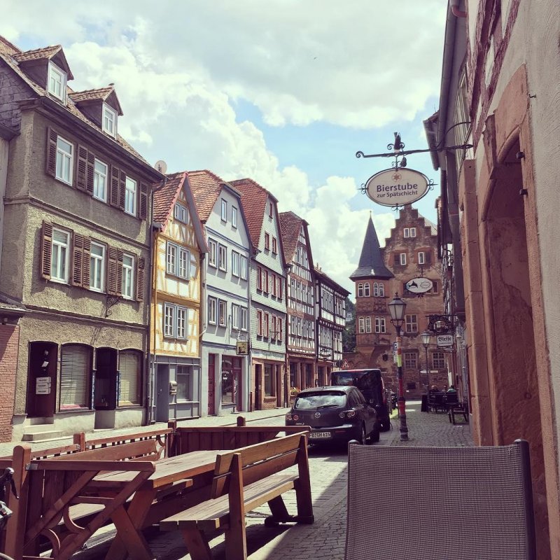 The medieval town of Büdingen is a pretty nice place for a coffee stop.